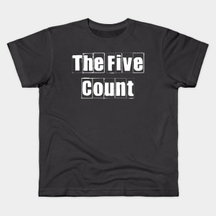 The Five Count - Vintage White Logo Kids T-Shirt